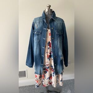 Fall dress with Jean jacket